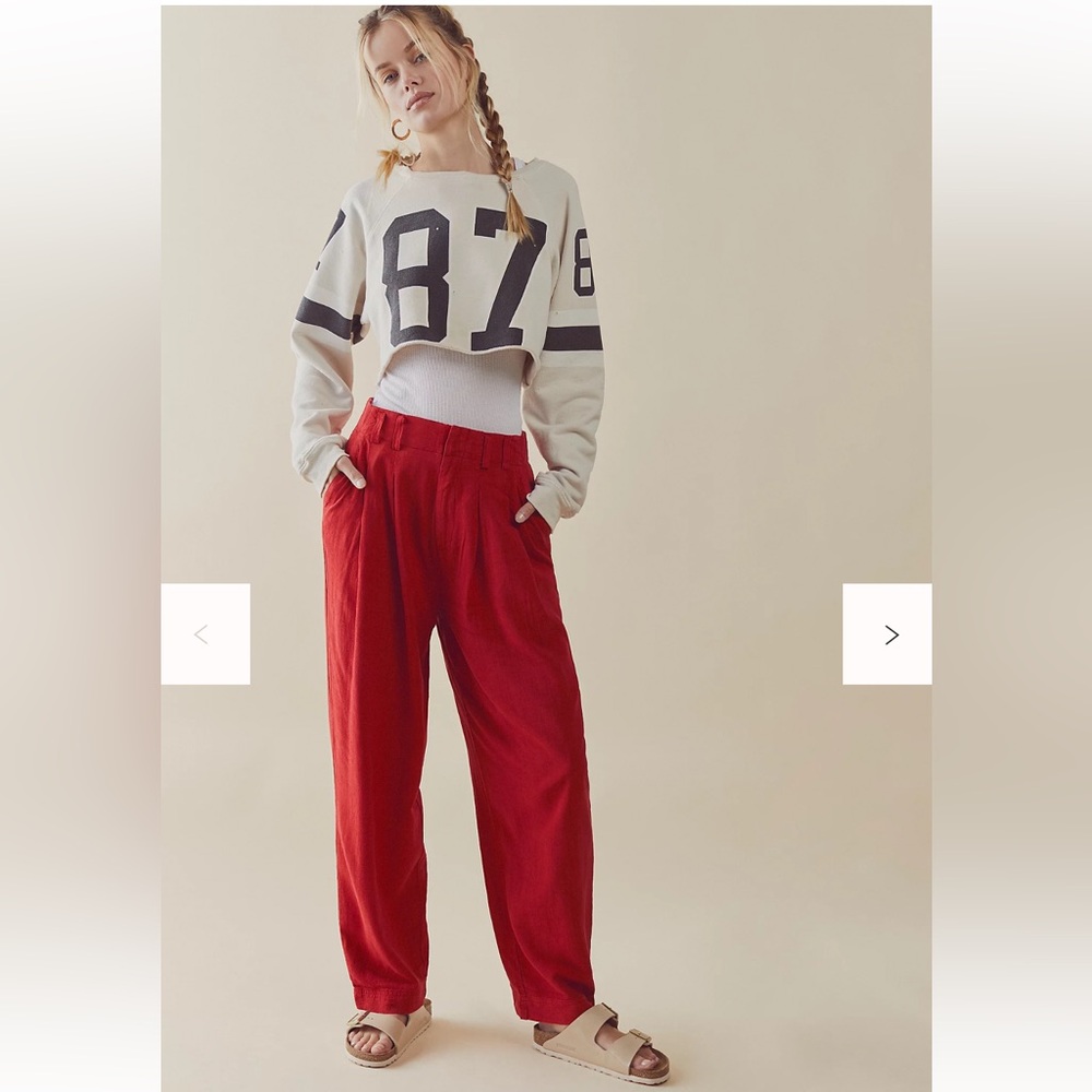 Free People Calla Pleated Trousers